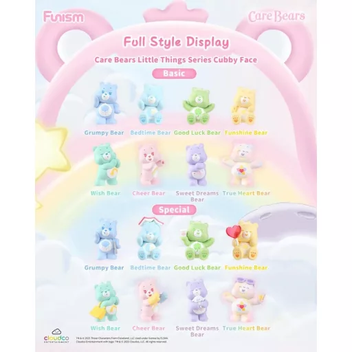 Care Bears Blind Box Mini Figures Little Things Cubby Face Series 5 cm Display (6)