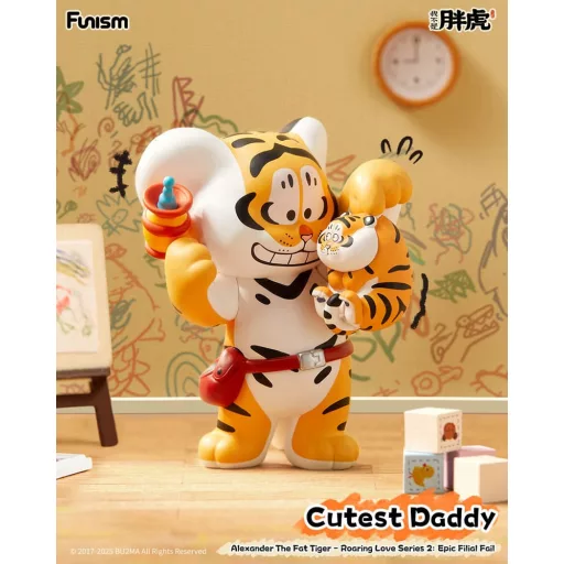 Alexander The Fat Tiger Mini Figures Roaring Love Series 2: Epic Filial Fabil7 cm Display (8)