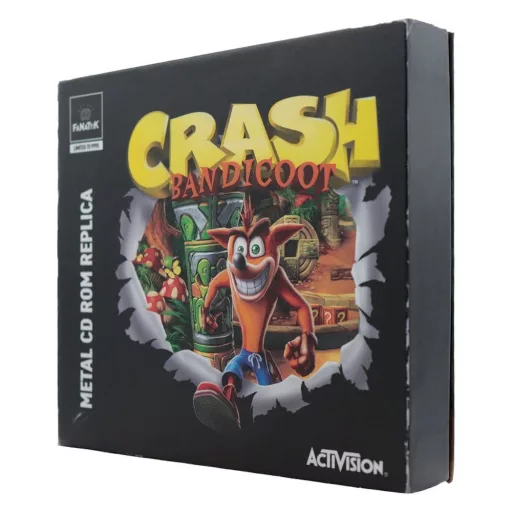 Crash Bandicoot Replica Metal CD-ROM Collectible Limited Edition 11 cm