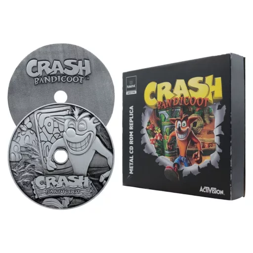 Crash Bandicoot Replica Metal CD-ROM Collectible Limited Edition 11 cm