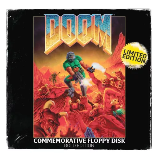 Doom Replik Floppy Disk Gold Plated Limited Edition