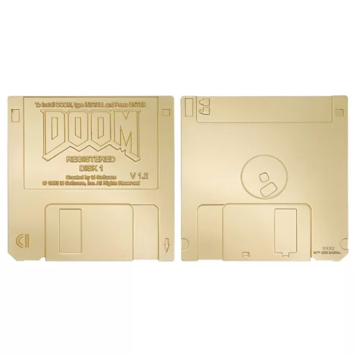 Doom Replik Floppy Disk Gold Plated Limited Edition