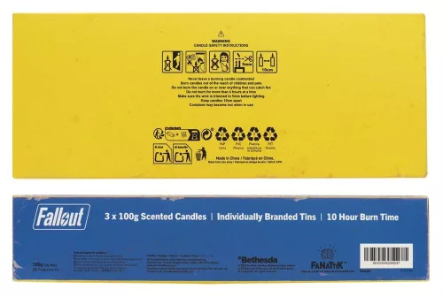 Fallout Candle 3-Pack Vault Dweller's 6 cm