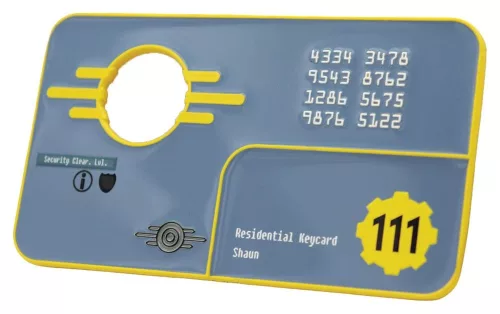 Fallout Replica Security Keycard Vault 111 Limited Edition 11 cm