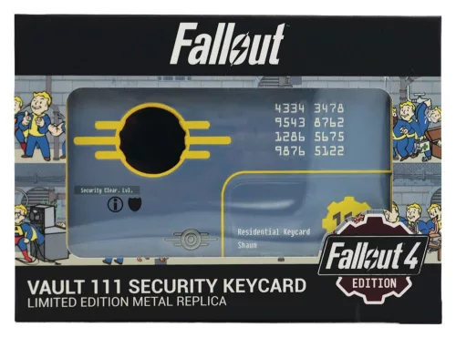 Fallout Replica Security Keycard Vault 111 Limited Edition 11 cm
