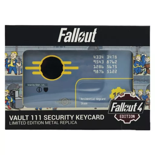 Fallout Replica Security Keycard Vault 111 Limited Edition 11 cm