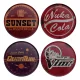 Fallout Coaster 4-Pack Metal Drinks
