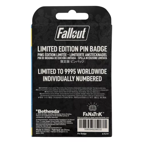 Fallout Pin Badge Charisma Boy Limited Edition