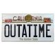 Back To The Future Metal Sign 'Outatime' DeLorean License Plate