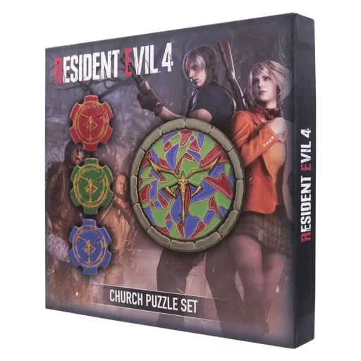 Resident Evil 4 Replica Church Puzzle Medallion Set