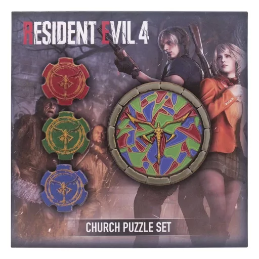 Resident Evil 4 Replica Church Puzzle Medallion Set