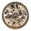 Dungeons & Dragons Pin Badge Alignment Spinner 24k Gold Plated Limited Edition