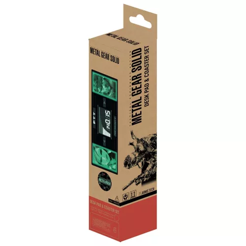Metal Gear Solid Desk Pad & Coaster Set Solid Snake x Raiden Limited Edition