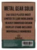 Metal Gear Solid 2 Ingot Raiden 24k Gold Plated Limited Edition