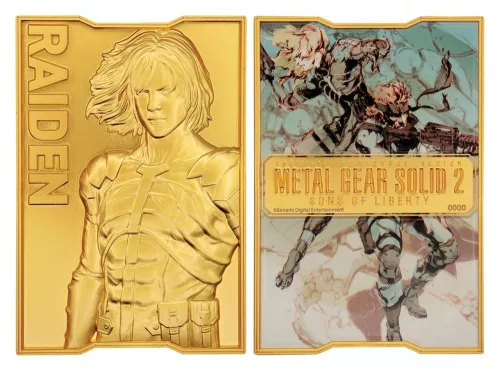 Metal Gear Solid 2 Ingot Raiden 24k Gold Plated Limited Edition