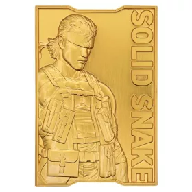   Metal Gear Solid 2 Ingot Snake 24k Gold Plated Limited Edition