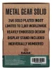 Metal Gear Solid 2 Ingot Snake 24k Gold Plated Limited Edition