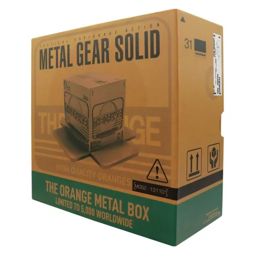 Metal Gear Solid 2 Replica Cardboard Box Antique Gold