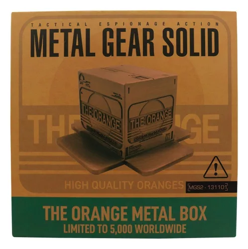 Metal Gear Solid 2 Replica Cardboard Box Antique Gold