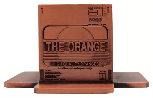 Metal Gear Solid 2 Replica Cardboard Box Antique Gold