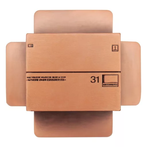 Metal Gear Solid 2 Replica Cardboard Box Antique Gold