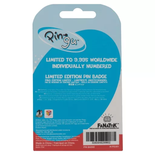 Pingu Pin Badge Headphones Limited Edition