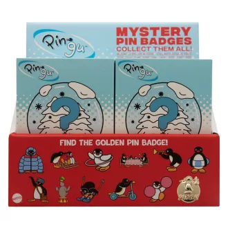 Pingu Mystery Pin Badges Blind Box Display (12)