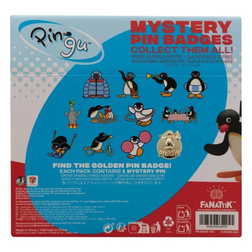 Pingu Mystery Pin Badges Blind Box Display (12)