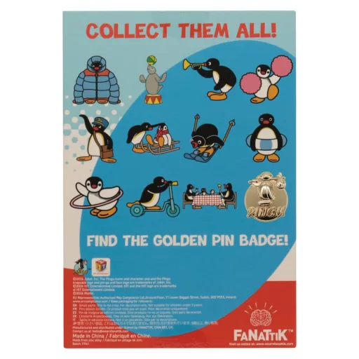 Pingu Mystery Pin Badges Blind Box Display (12)