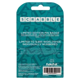 Scrabble Pin Badge Word Nerd Limited Edition