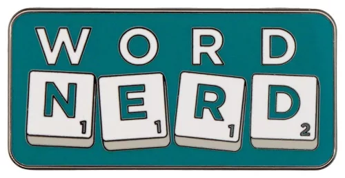 Scrabble Pin Badge Word Nerd Limited Edition