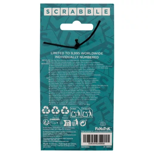 Scrabble Keyring Keys Limited Edition