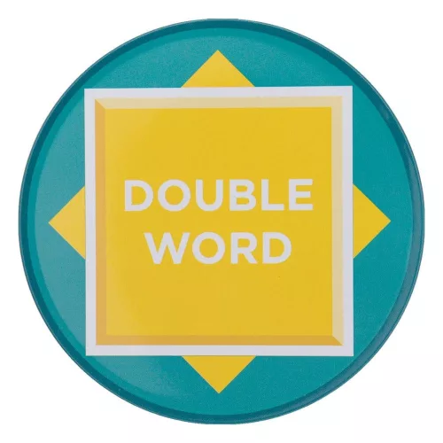 Scrabble Coaster 4-Pack Printed Metal