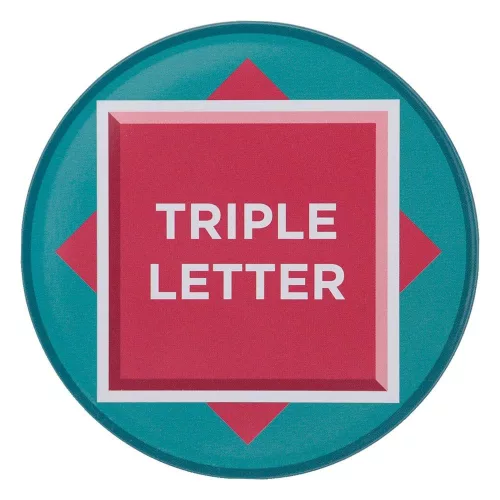 Scrabble Coaster 4-Pack Printed Metal