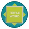Scrabble Coaster 4-Pack Printed Metal