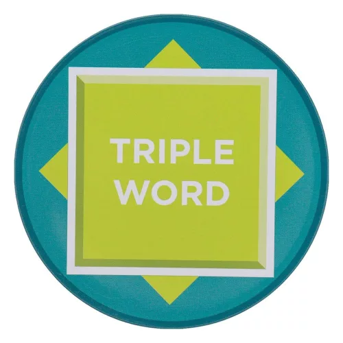 Scrabble Coaster 4-Pack Printed Metal
