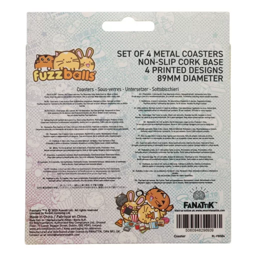 Fuzzballs Coaster 4-Pack