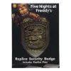 Five Nights at Freddy's Replica Security Badge Antique Brass Edition
