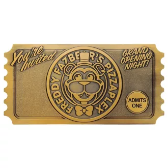   Five Nights at Freddy’s Replica Pizzaplex Opening Night Ticket Limited Edition 16 x 8 cm