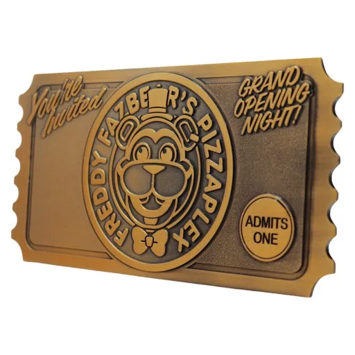 Five Nights at Freddy’s Replica Pizzaplex Opening Night Ticket Limited Edition 16 x 8 cm