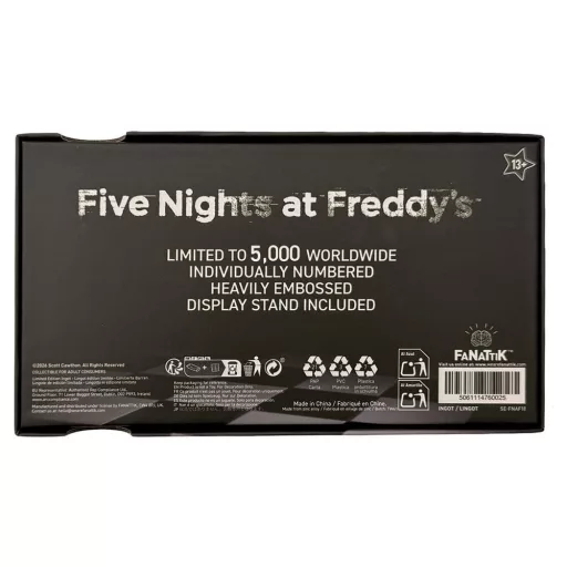 Five Nights at Freddy’s Replica Pizzaplex Opening Night Ticket Limited Edition 16 x 8 cm