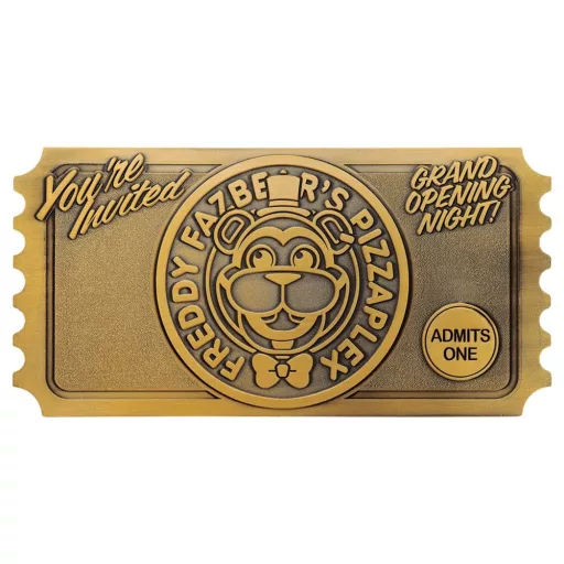 Five Nights at Freddy’s Replica Pizzaplex Opening Night Ticket Limited Edition 16 x 8 cm