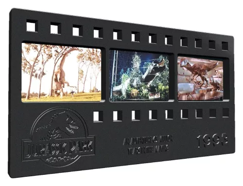 Jurassic Park Ingot Metal Film Strip Collectible 12 cm