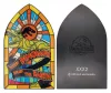 Jurassic Park Ingot Stained Glass Style Metal 11 cm