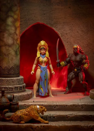 The Savage World of Frazetta Action Figure Set Egyptian Queen & The Guard (Museum Edition) 14 cm