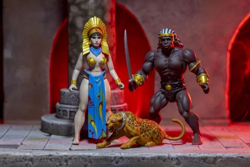 The Savage World of Frazetta Action Figure Set Egyptian Queen & The Guard (Museum Edition) 14 cm
