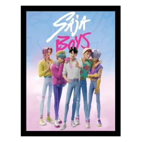 KPop Demon Hunters Collector Print Framed Poster Saja Boys