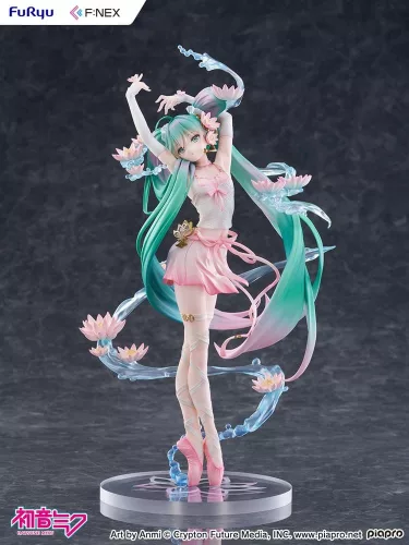 Hatsune Miku F:NEX PVC Statue 1/7 Water lily Ver. 27 cm