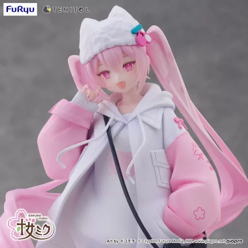 Hatsune Miku Tenitol PVC Statue Sakura Miku Cool style [petit] 19 cm