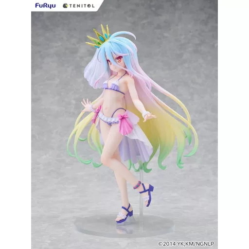 No Game No Life Tenitol Tall PVC Figure Shiro swimwear dress Ver. 29 cm